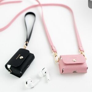 Moxyo Airpod Case With Cross-body And Wrist Straps-color‎ gold